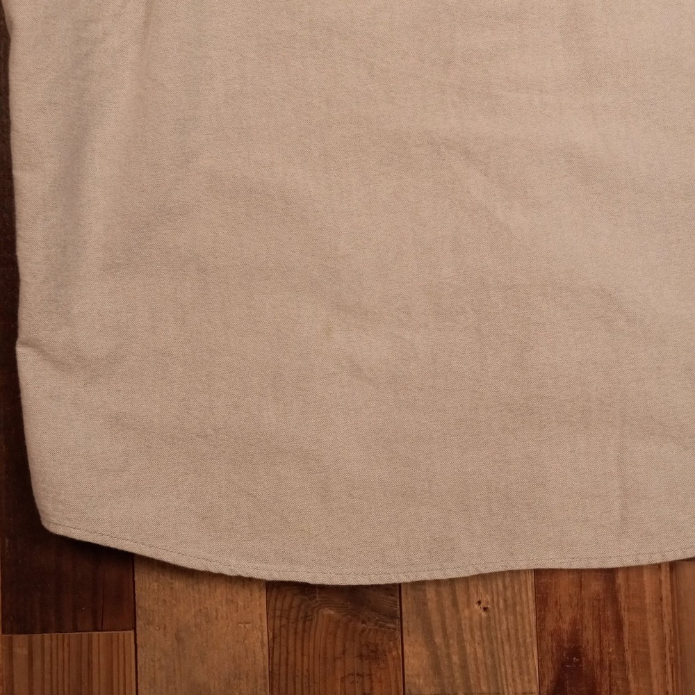 American Eagle Seriously Soft Short Sleeve Button Down Shirt Gray Mens Large L - Picture 5 of 5